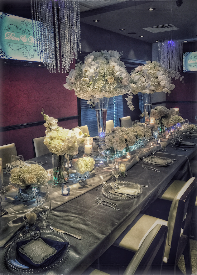 Crystal & White Tablescape